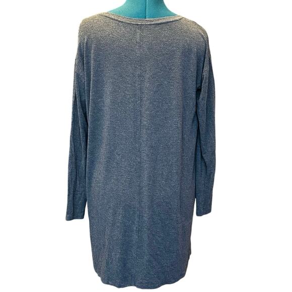 Eileen Fisher Charcoal Gray Italian Yarn Long Sleeve Tunic Top Women’s XS - Picture 2 of 5